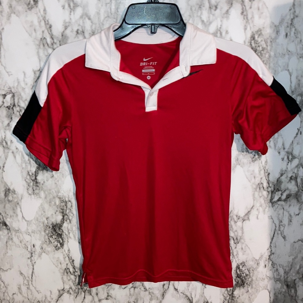 Red Nike polo
